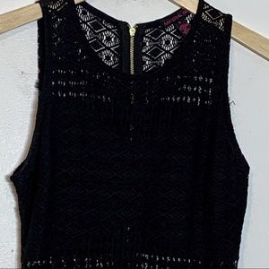 EUC Material‎ Girl woven top side split maxi dress
